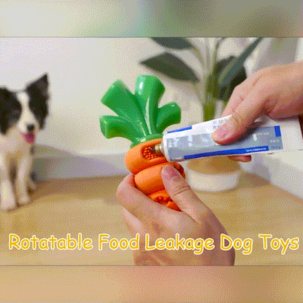 Foolala Card Carrot Dog Chew Toy For Aggressive Chewers