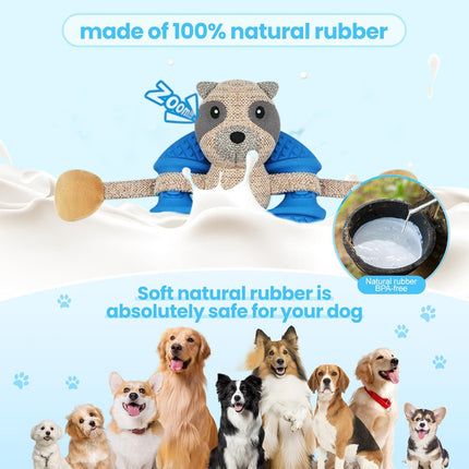 Foolala Fox Squeak Plush Dog Toy For Aggressive Chewers