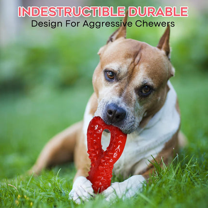 Foolala Beef Flavor Twist Word 8 Dog Chew Toy For Aggressive Chewers