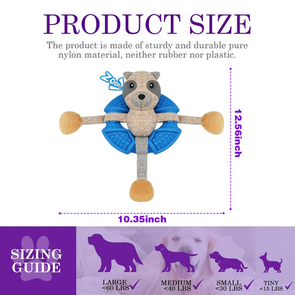 Foolala Fox Squeak Plush Dog Toy For Aggressive Chewers
