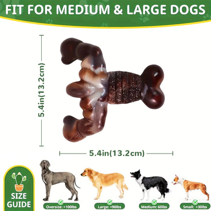 Foolala Flame Bone Dog Chew Toy For Aggressive Chewers