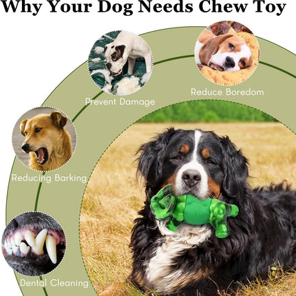 Foolala Beef Flavored Frontier Cattle Dog Chew Toy For Aggressive Chewers