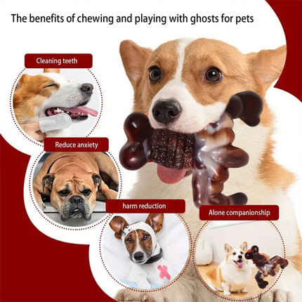 Foolala Flame Bone Dog Chew Toy For Aggressive Chewers