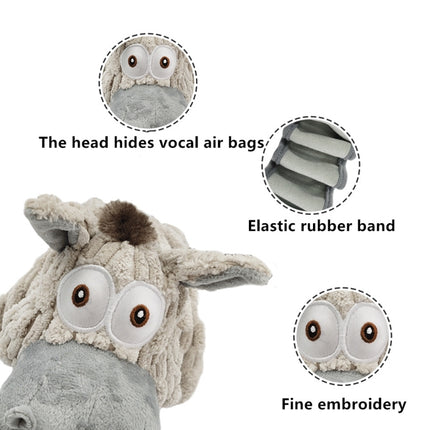 Foolala Long Stretch Donkey Squeak Plush Dog Toy For Aggressive Chewers