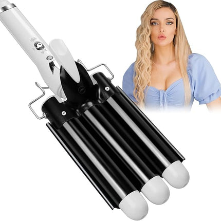 3 Barrel Curling Iron 25mm - Dual Voltage 1" Hair Waver
