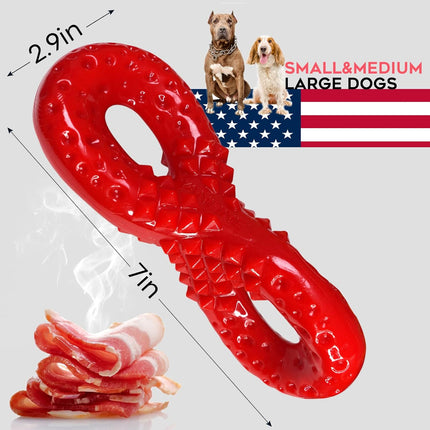 Foolala Beef Flavor Twist Word 8 Dog Chew Toy For Aggressive Chewers