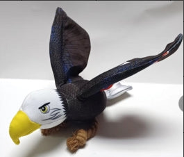 Foolala Cotton Rope Eagle Squeak Plush Dog Toy For Aggressive Chewers