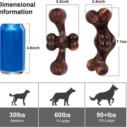 Foolala Activity Combo Chews Bacon Dog Chew Toy For Aggressive Chewers