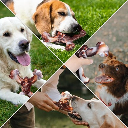 Foolala Beef Flavored Kong X Chewbone Dog Chew Toy For Aggressive Chewers