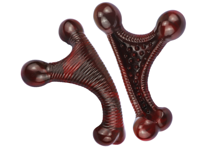 Foolala Triangular Curved Bone Dog Chew Toy For Aggressive Chewers